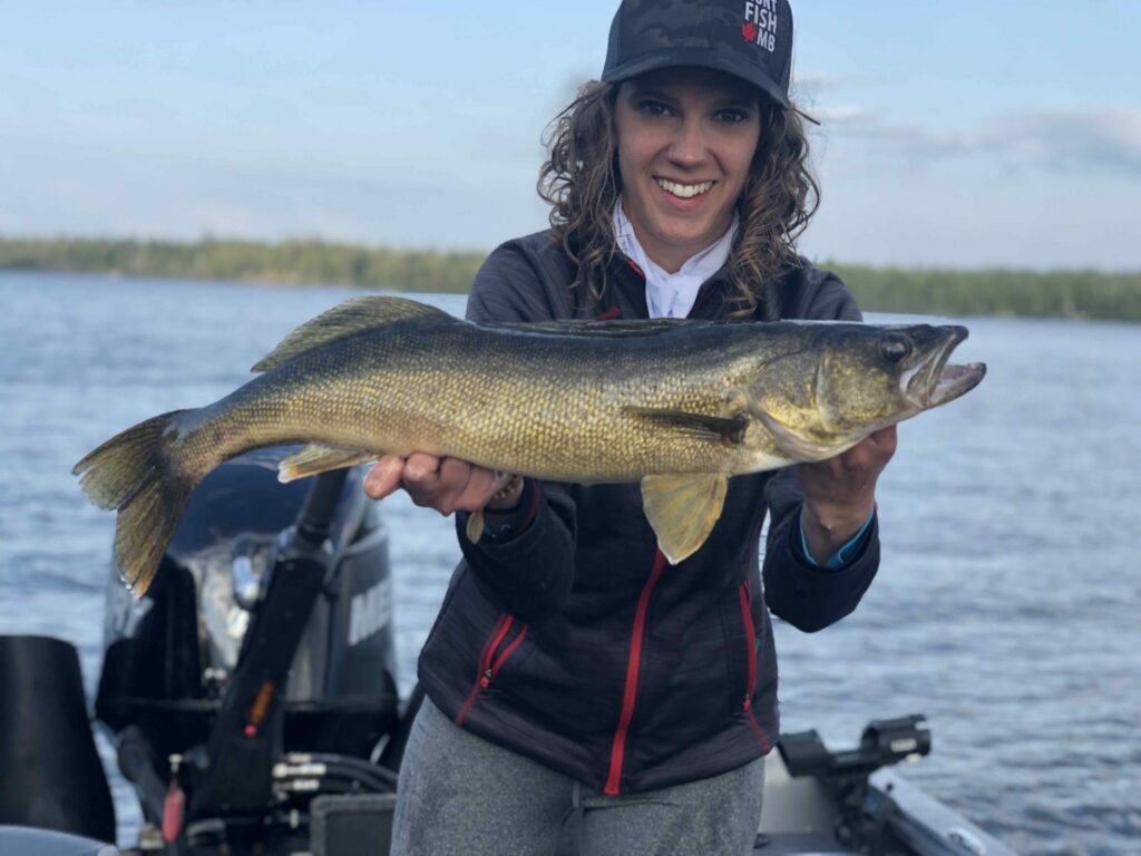 Ana On Ice Bottom Bouncing Walleye with Beef Heart