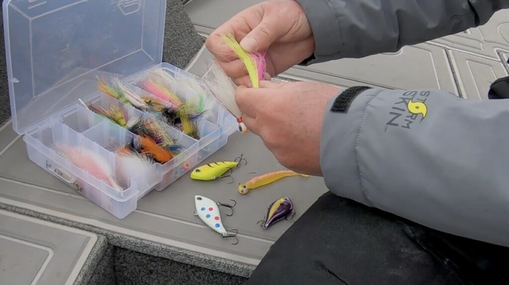 Lures for fishing Green Bay spring walleye