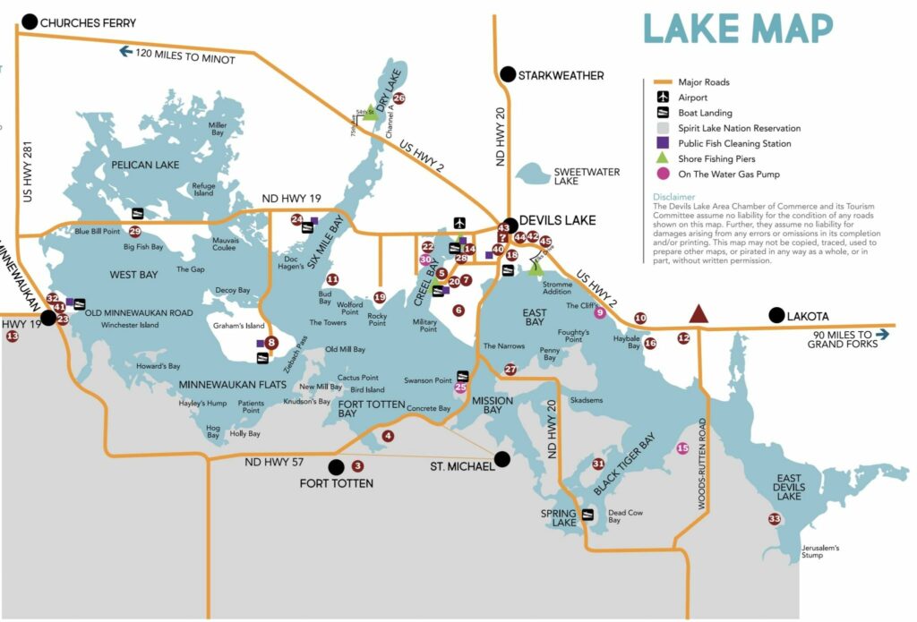 Devils Lake North Dakota Map - Yetta Katerine