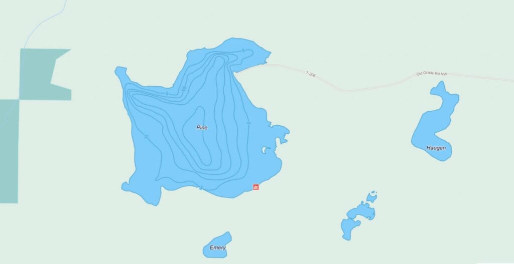 map of small crappie lake