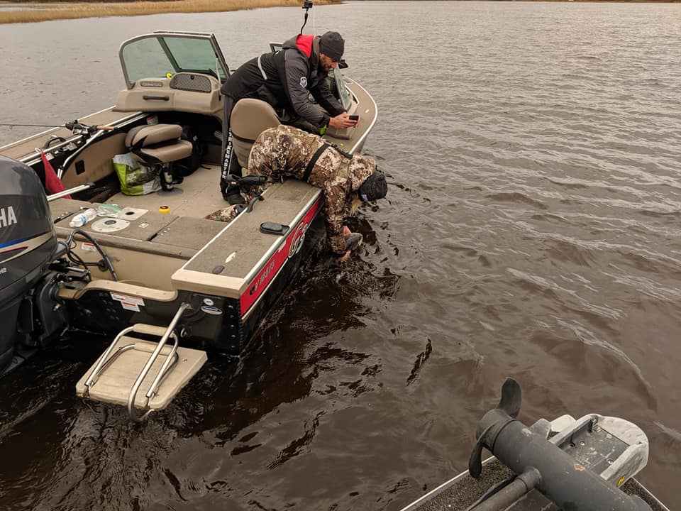 Releasing the Tank Walleye