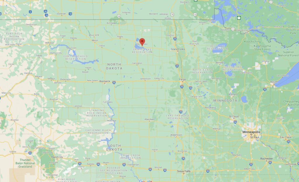 Devils Lake, North Dakota Waterproof Map (Fishing Hot Spots