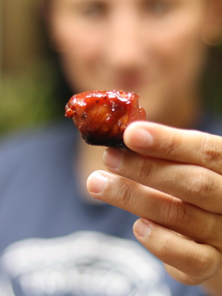 Spicy Salmon BBQ Bites