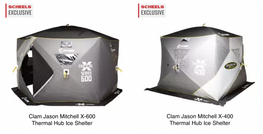 Clam Jason Mitchell X-5000 Thermal Hub Ice Shelter