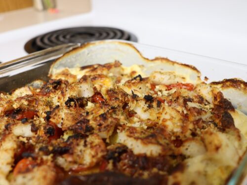 Creamy Italian Walleye Casserole