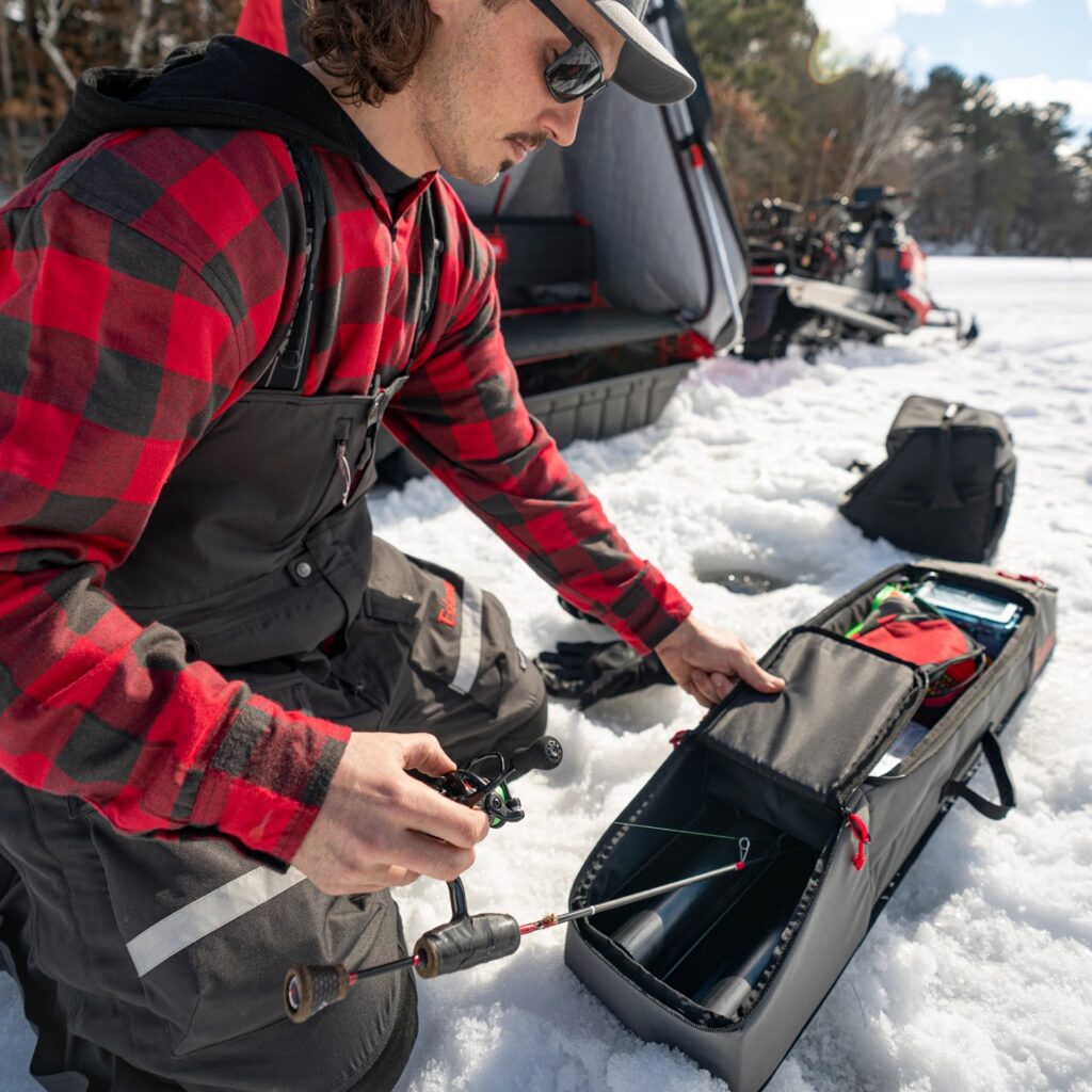 Eagle Claw Double Down Ice Fishing Combo w/ 2 Combos & Jig Kit