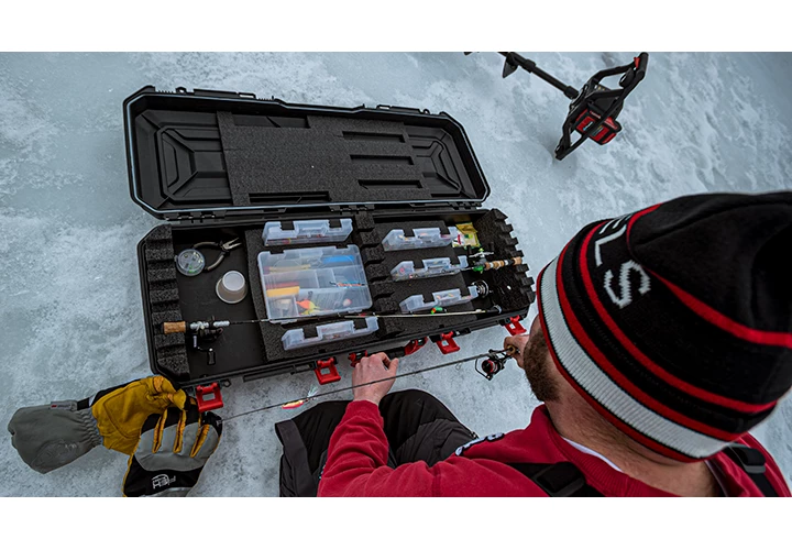 Best NEW Ice Fishing Rod and Tackle Case 